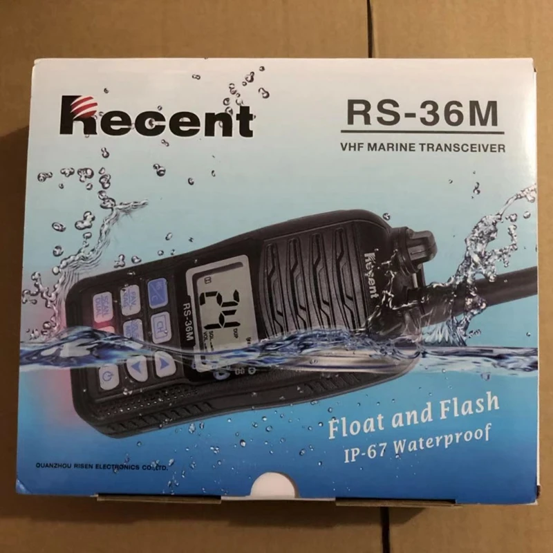 

Professional Marine walkie talkie RS-36M RX 156.000-163.425MHz TX 156.000-161.450MHz Waterproof waterproof ocean radio