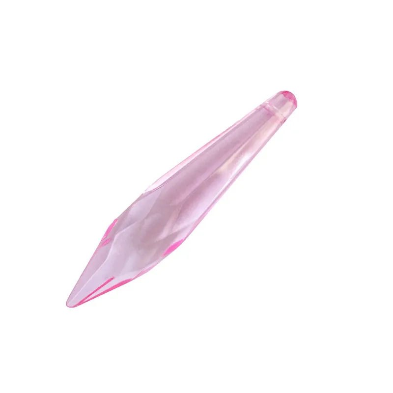 50 шт. 76 мм розовый многогранный u-образной формы сосулька Люстра Запчасти для свадебного украшения мода