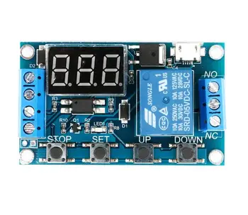 

10 pcs 1 Channel 5V Relay Module Time Delay Relay Module Trigger OFF/ON Switch Timing Cycle 999 minutes