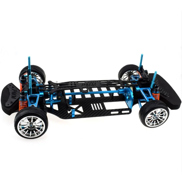 Aluminium Alloy & Carbon Shaft Drive 1/10 4Wd Touring Car Frame Kit for Tamiya Tt01 Tt01E Car 3