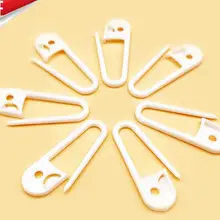 Одежда булавка сплошной белый цвет маленькая булавка английская булавка Тыква игла пластиковый заколка 3 см длина для бирки 1000 шт