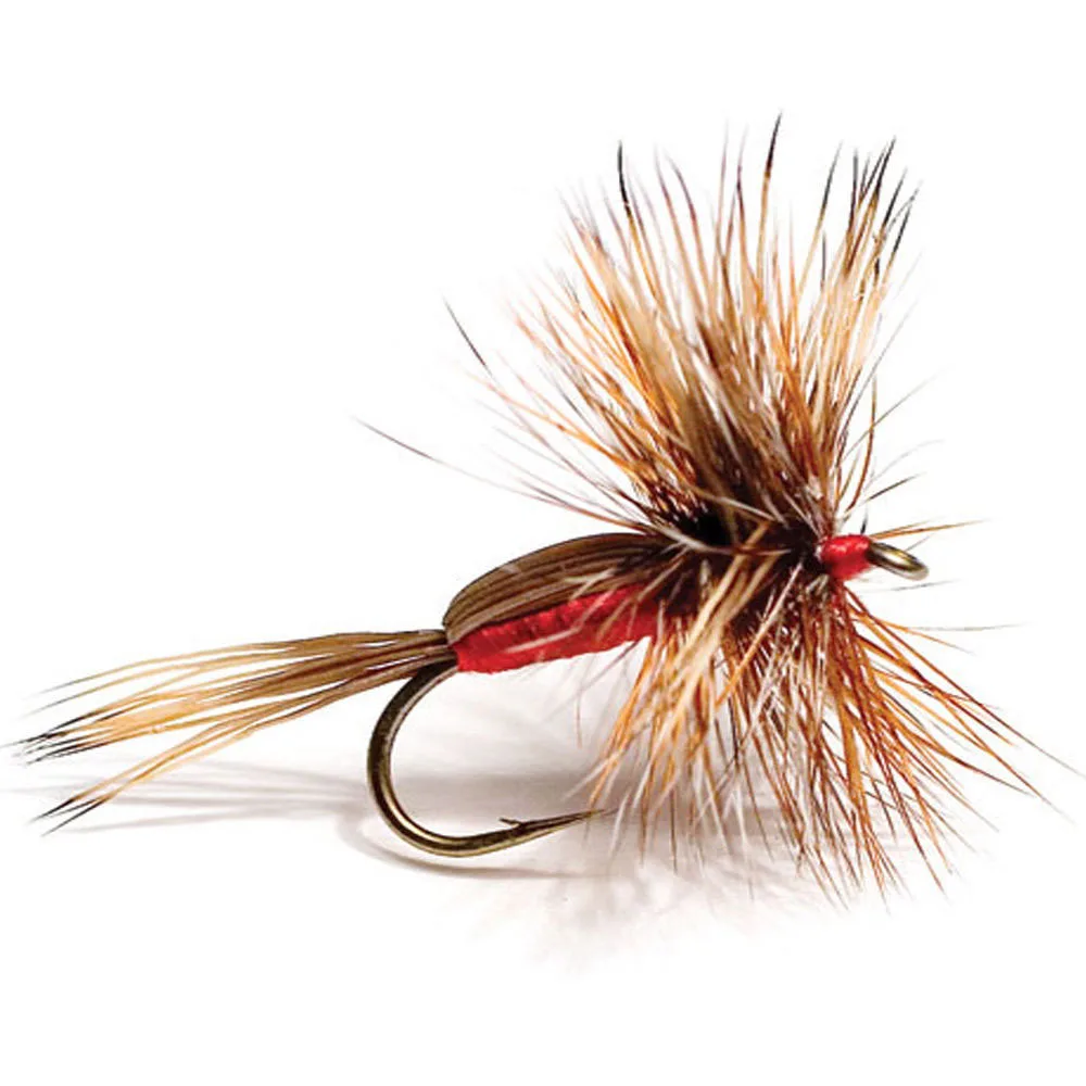 6 шт Aventik Humphy красный мух сухой форель Нимфа cadis Fly Рыбалка Мухи насадки для рыбалки