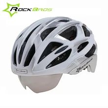 RockBros 2016 Newest Style Cycling Helmet 5 Colors MTB Mountain Bike Helmet 32 Holes Bicycle Helmet & Goggles Design + 3 Lens