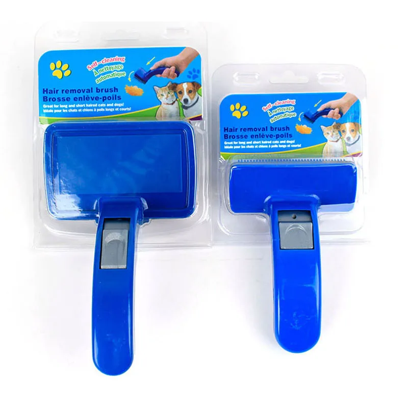 Soft and Comfortable Self Cleaning Pet Hair Comb Grooming Trimmer Hair Removal Brush for Dog Cat Rabbit Horse6