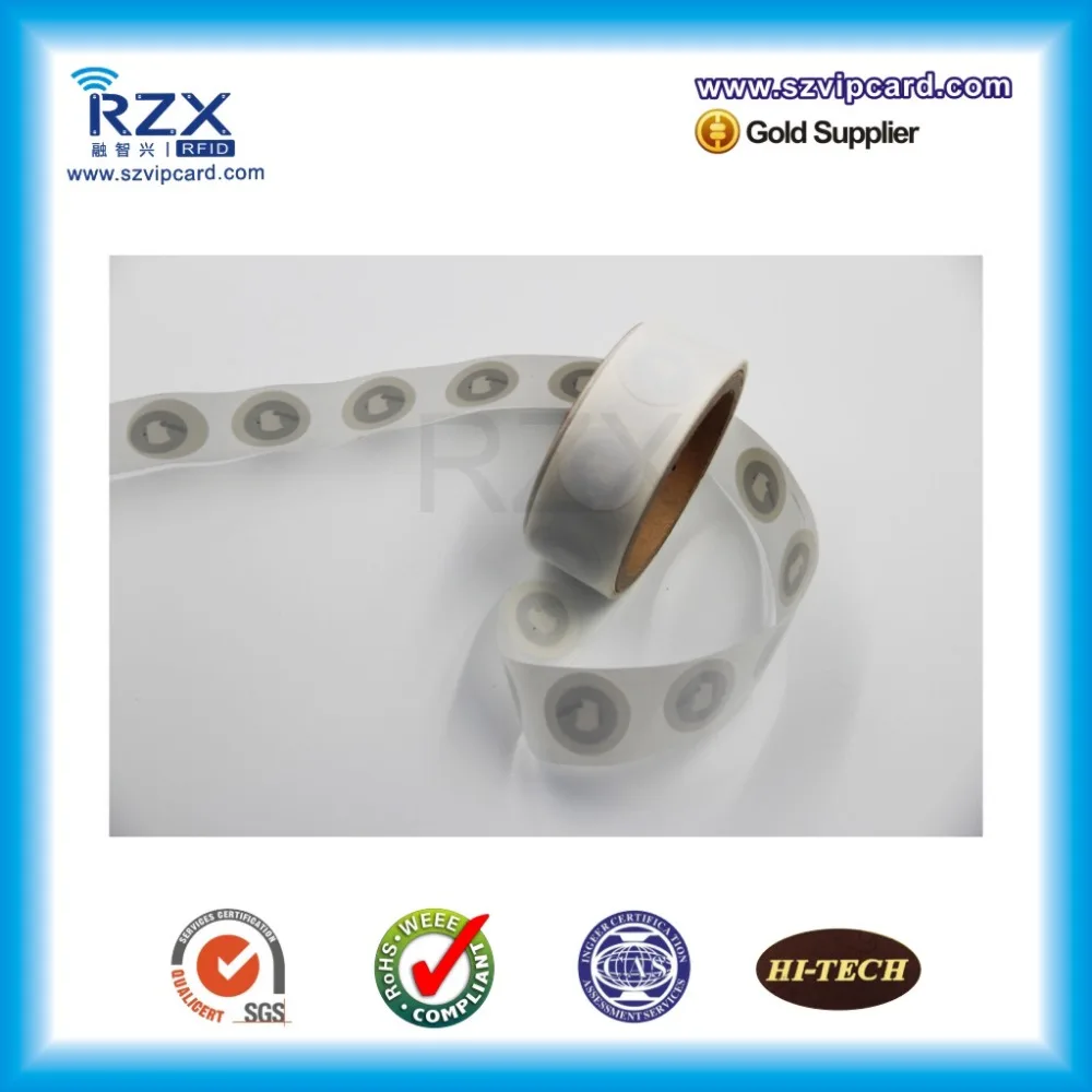 25 мм Материал с бумажным покрытием 1000 шт FM1108 этикетка 13,56 МГц rfid бирка