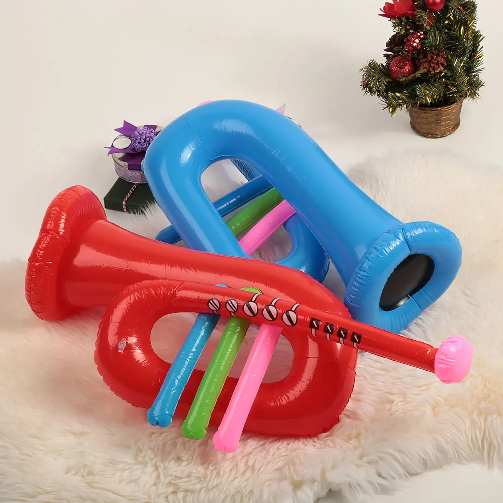 Новинка, надувной Трубач-игрушка вечерние реквизит, вечерние принадлежности, ПВХ музыкальный инструмент для детей, обучающий подарок для мальчиков девочек
