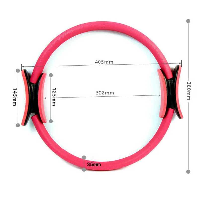 Пилатес кольцо Йога круги двойная ручка для занятий йогой кольцо 15 дюймов Двойной Захват Магия Упражнение круг жир Burnning Спорт фитнес