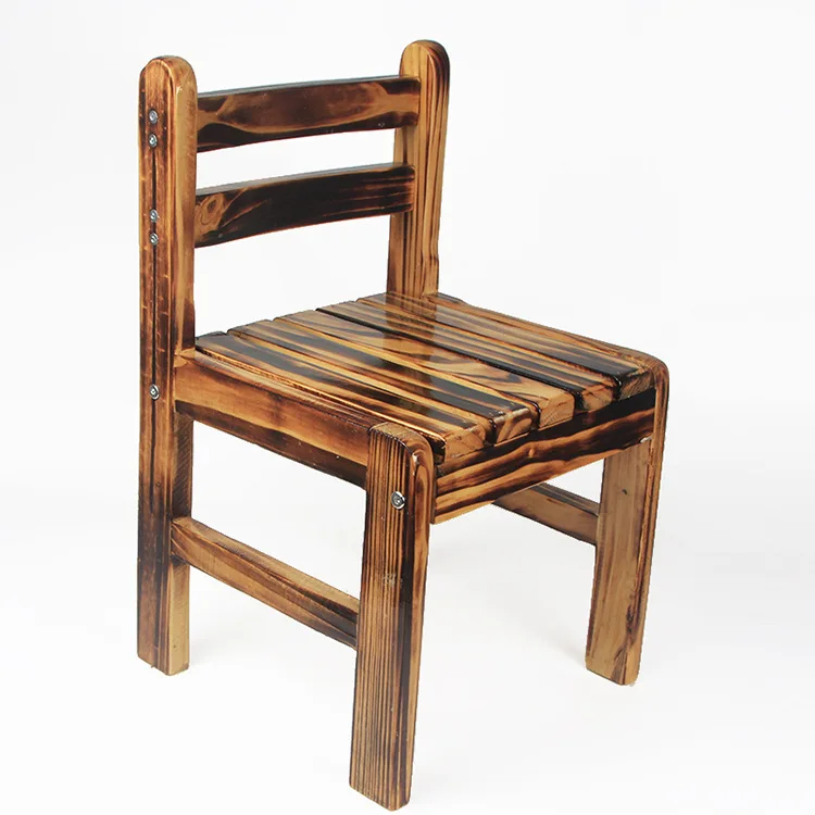 Детские стулья Детская мебель карбонизированный твердый деревянный стул детский стул шезлонг enfant kinder stoel sillon infantil детские стулья - Цвет: Шоколад