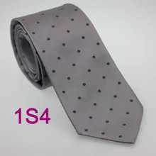 Coachella, мужские галстуки, чистый шелк, галстук, светильник, серый с темно-серыми пятнами, тканый галстук, формальный галстук на шею для платья, рубашки, свадебные