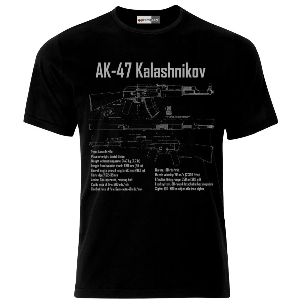 Мужская футболка новинка 2018 модель AK-47 kalashniov Россия Советский Союз дизайн