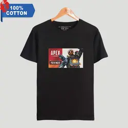 APEX легенды мода печатных 100% хлопок футболки для мужчин летние шорты рукавом 2019 Лидер продаж повседневное уличная одежда, футболки