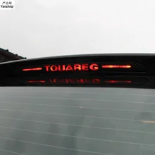 Наклейки и наклейки из углеродного волокна с высоким креплением стоп-сигнал, светильник для автомобиля для VW Volkswagen 2011- Touareg