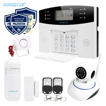 

HOMSECUR Wireless LCD GSM SMS Autodial 850/900/1800/1900 Home House Alarm System