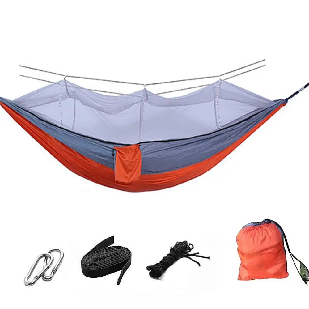 Camping Hammock Sleeping Bag Tent Mosquito Net Set 2 Person Outdoor Travel Double Hanging Bed Lazy Bag Nature Hike Compression Camping Hammock Sleeping Bag Tent Mosquito Net Set 2 Person Outdoor Travel Double Hanging Bed Lazy Bag Nature Hike Compression