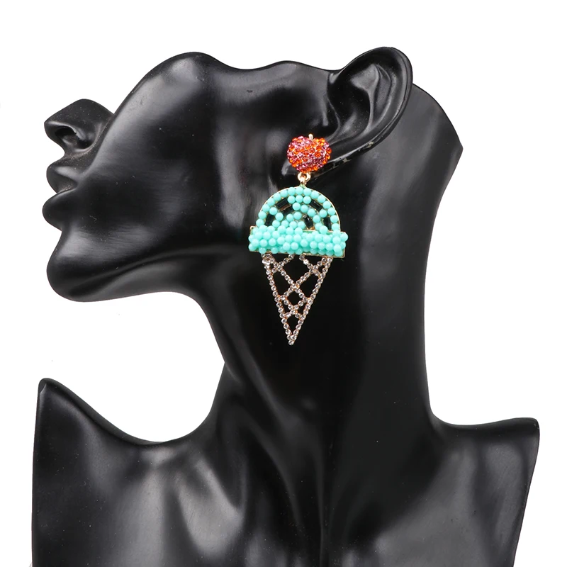 JURAN Ice Cream Earrings for Women Girls Party Drop Earrings Summer INS Trendy Drop Earrings Statement Wedding Jewelry