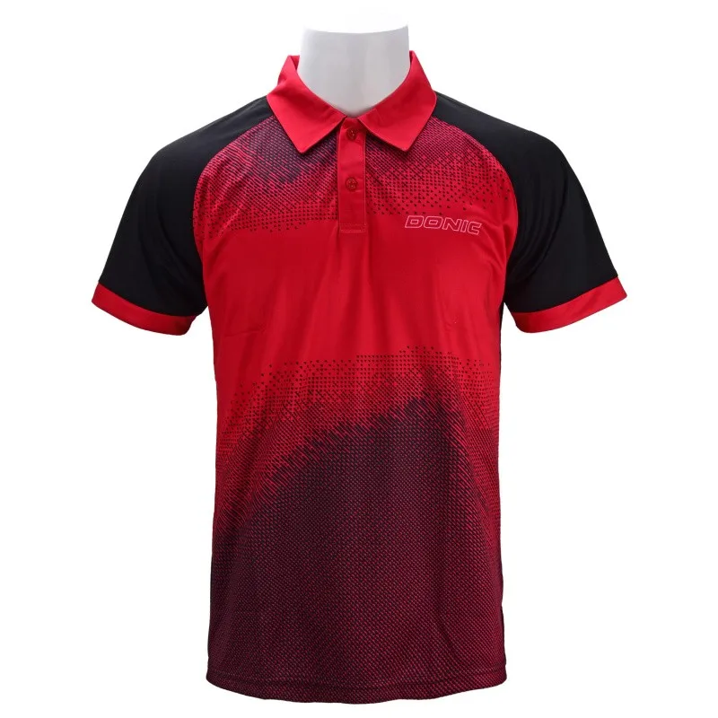 

Donic Table Tennis Clothing Short Sleeve Air-permeable Quick-drying Ping Pong Sport T-shirt Sport Jersey