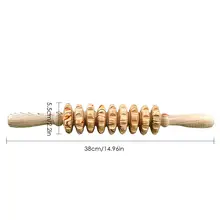 9-колесо деревянный массажер живота многофункциональный фитнес массажные ролики ослабления мускулы Инструмент шеи Задняя ножка массажный инструмент