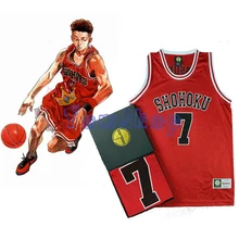 SLAM DUNK Косплей Костюм Shohoku#7 Ryota Miyagi красный баскетбольный трикотажный спортивный топ рубашка жилет спортивная форма размер M-XXL