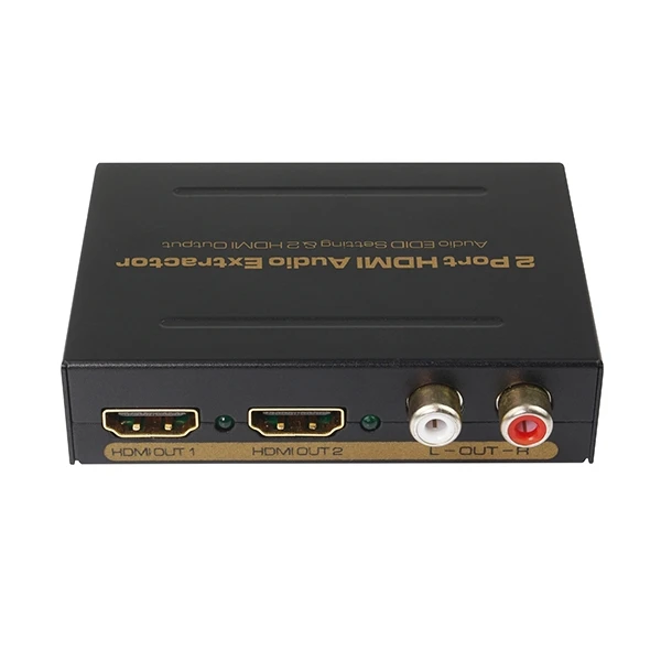 

2 Port HDMI Splitter 1X2 with Audio Spdif/RCA Output 3D&full HD1080p Supported