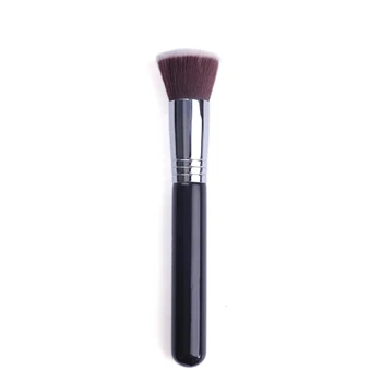 

Black Brown Pro Foundation blush Liquid brush Kabuki Makeup Brush Flat Top Brush Multipurpos Cosmetics Tool Face Beauty Tool
