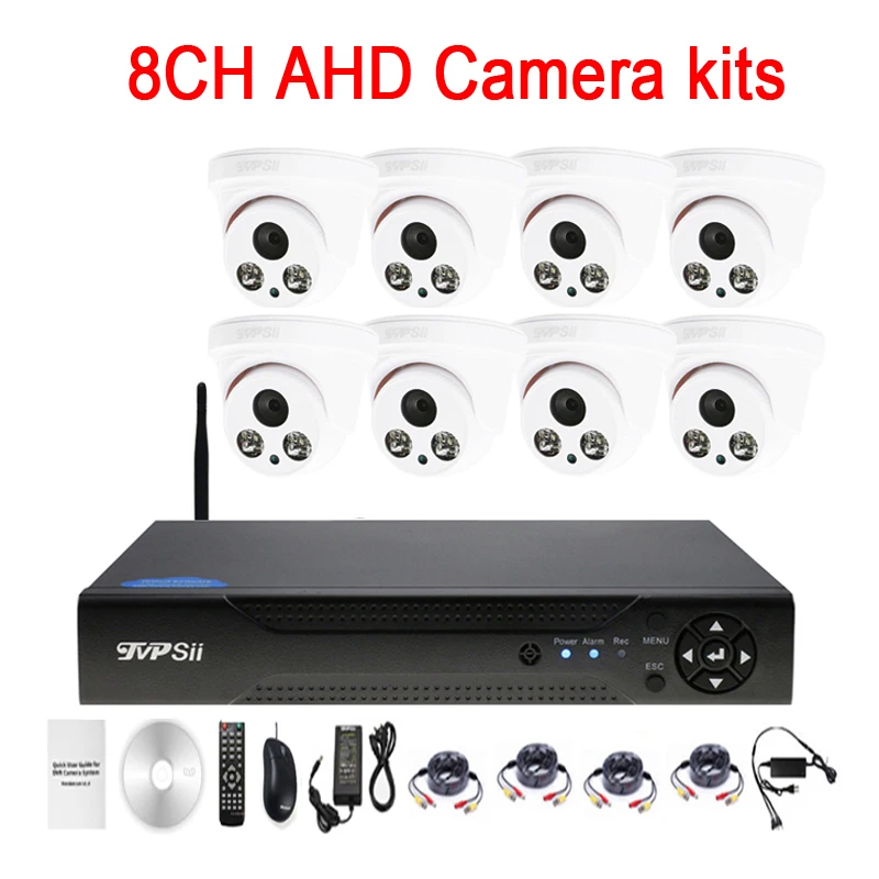 

Two Array infrared Led 5mp/4mp/2mp/1mp Indoor 8CH 8 Channel WIFI AHD CCTV DVR Surveillance Security Camera Kits