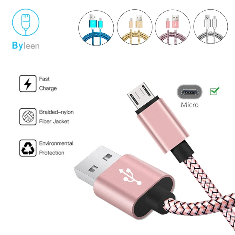Micro USB 2 0 кабель для синхронизации данных и быстрой зарядки Samsung S7 S6 Archos 79b Neon Diamond