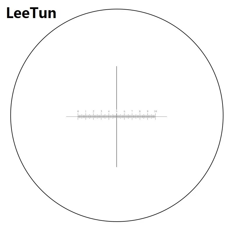 DIV 0.1 mm Microscope Eyepiece Micrometer Cross Reticle Calibration X