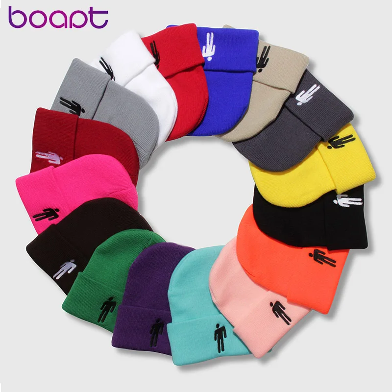 

2019 Winter Hats for Women Lovely Girl Boy Solid Color knitted Beanies Caps Female Warm Casual Hip Hop Skullies Beanies Bonnets