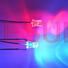1000 шт. x 3 мм красные, синие нефрит зеленый двухцветный 3pin общий анод/катод светодиодный Диод прозрачный круглый диод Ultra яркий светодиодный свет