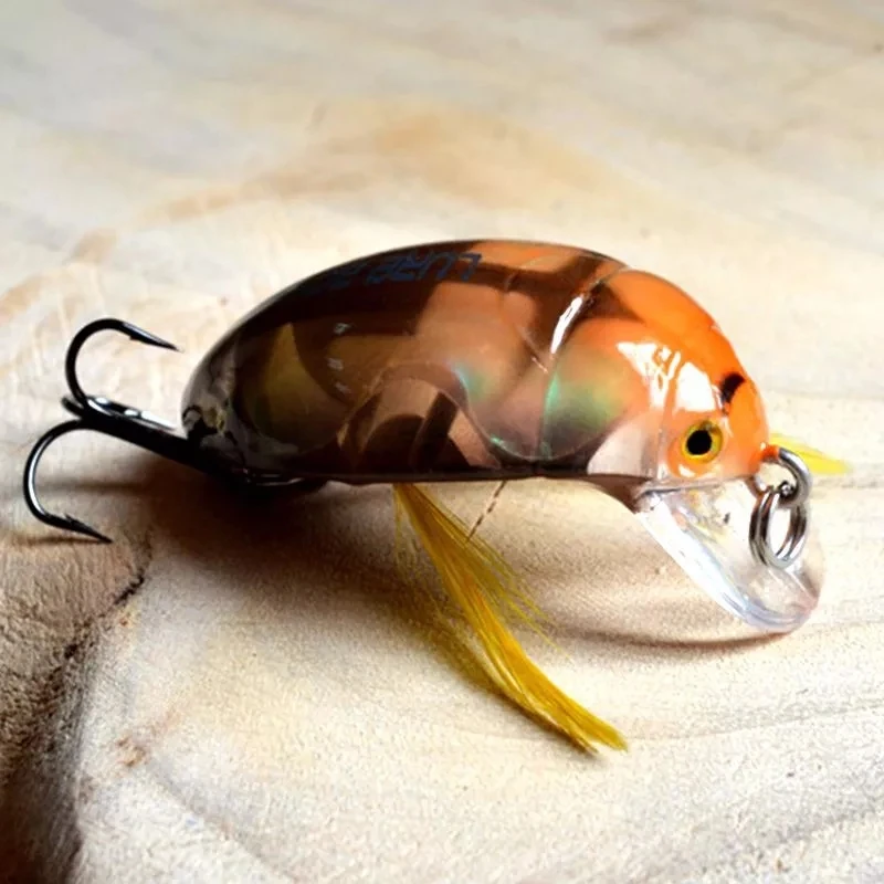 2017 أعلى درجة اليابان خنفساء الصيد إغراء Crankbait المياه العذبة Pesca إيسكا الاصطناعي الحشرات الطعم المتذبذب الصيد معالجة 3.5 سنتيمتر 4g