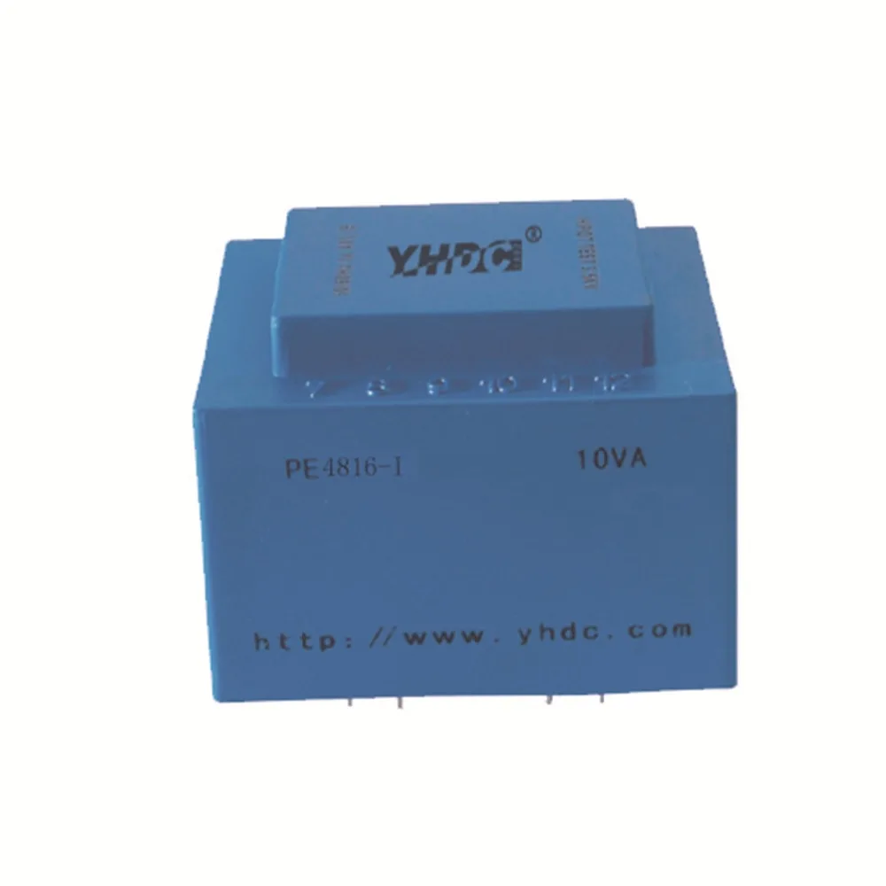 

YHDC PE4816-I Power 10VA input 220V Output 24V 50-60Hz Vaccum Epoxy Encapsulated Transformer PCB Welding Isolation Transformer