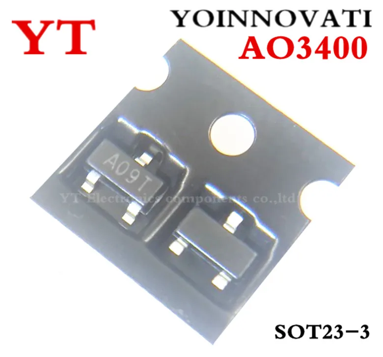 3000cs/ lot AO3400 3400 A09T SOT-23 триодный транзистор | Электронные компоненты и