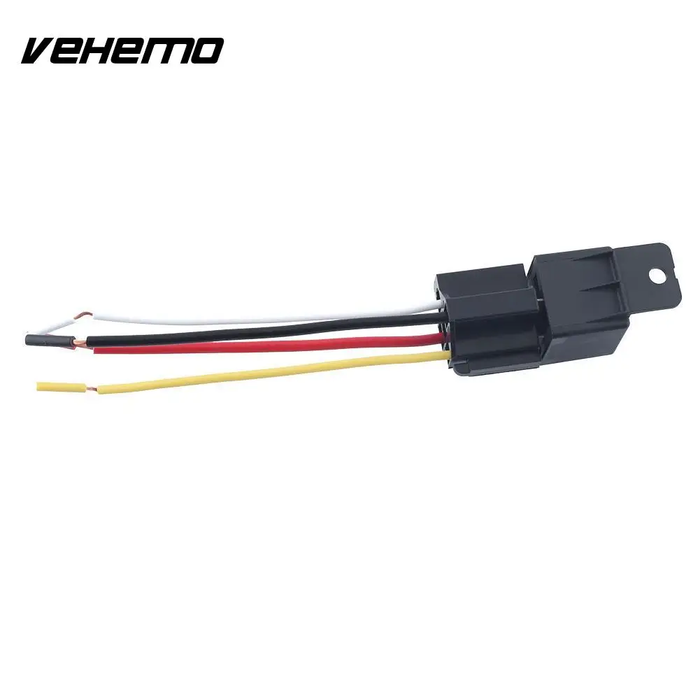 Vehemo 4pcs Auto Car 12v 50a 4pin Device Install Amp Style