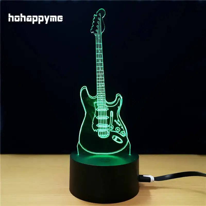 Guitar Musical Instruments LED Light Sign Funny Acrylic