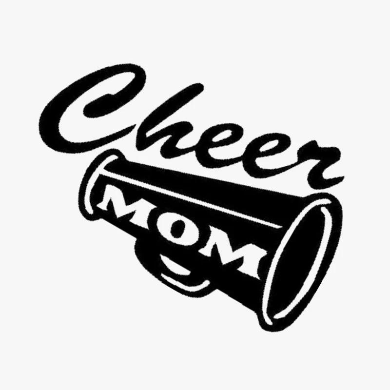 15.2CM*9.7CM Cheer Mom Vinyl Decal Sticker Sport Pompoms Cheerleader ...