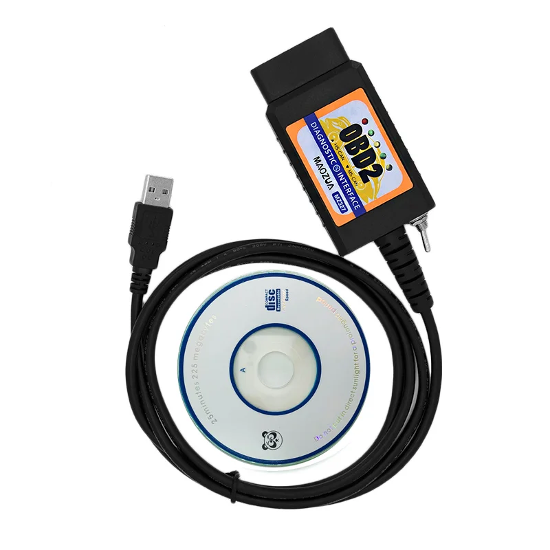 Диагностический сканер Maozua ELM327 V1.5 USB для F ord MS CAN HS Forscan OBD2 Elm327 OBD 2 Bluetooth Wi