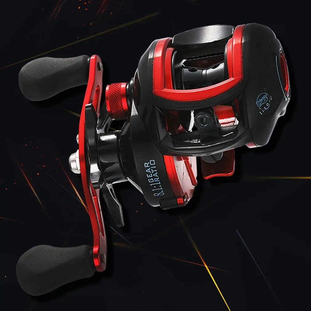 

Bait Casting Reels Left/Right Hand Fish Wire Low Profile Reel Magnetic Brake Fishing Wheel 18+1 Bearing Metal 8.1:1