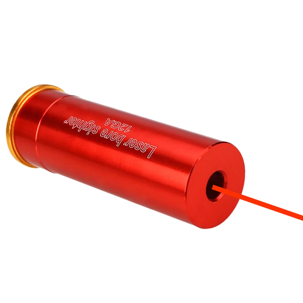 Tactical 12GA Red Dot Pointer Laser Bore Sight Tactical Cartridge 12