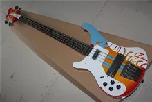 free shipping New Top Quality musical instrument Left Handed Custom Multi Color 4 Strings 4003 Rick Electric Bass Guitar 1117