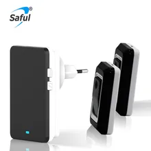 Plug-in Wireless Door Bell Waterproof Push Button Doorbell for Home with 36 Chimes 2 Ourdoor Transmitter + 1 Indoor Receiver цена Plug-in Wireless Door Bell Waterproof Push Button Doorbell for Home with 36 Chimes 2 Ourdoor Transmitter + 1 Indoor Receiver цены онлайн