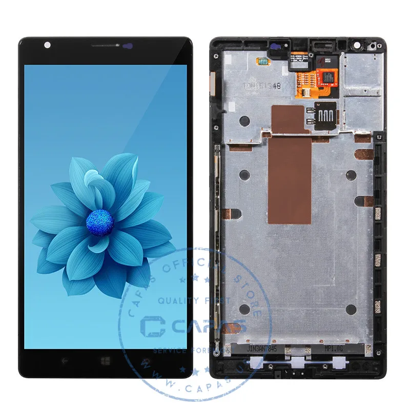 

For Nokia Lumia 1520 LCD Display + Frame Touch Screen Panel For Lumia 1520 RM 937 938 939 940 LCD Digitizer Replacement Parts