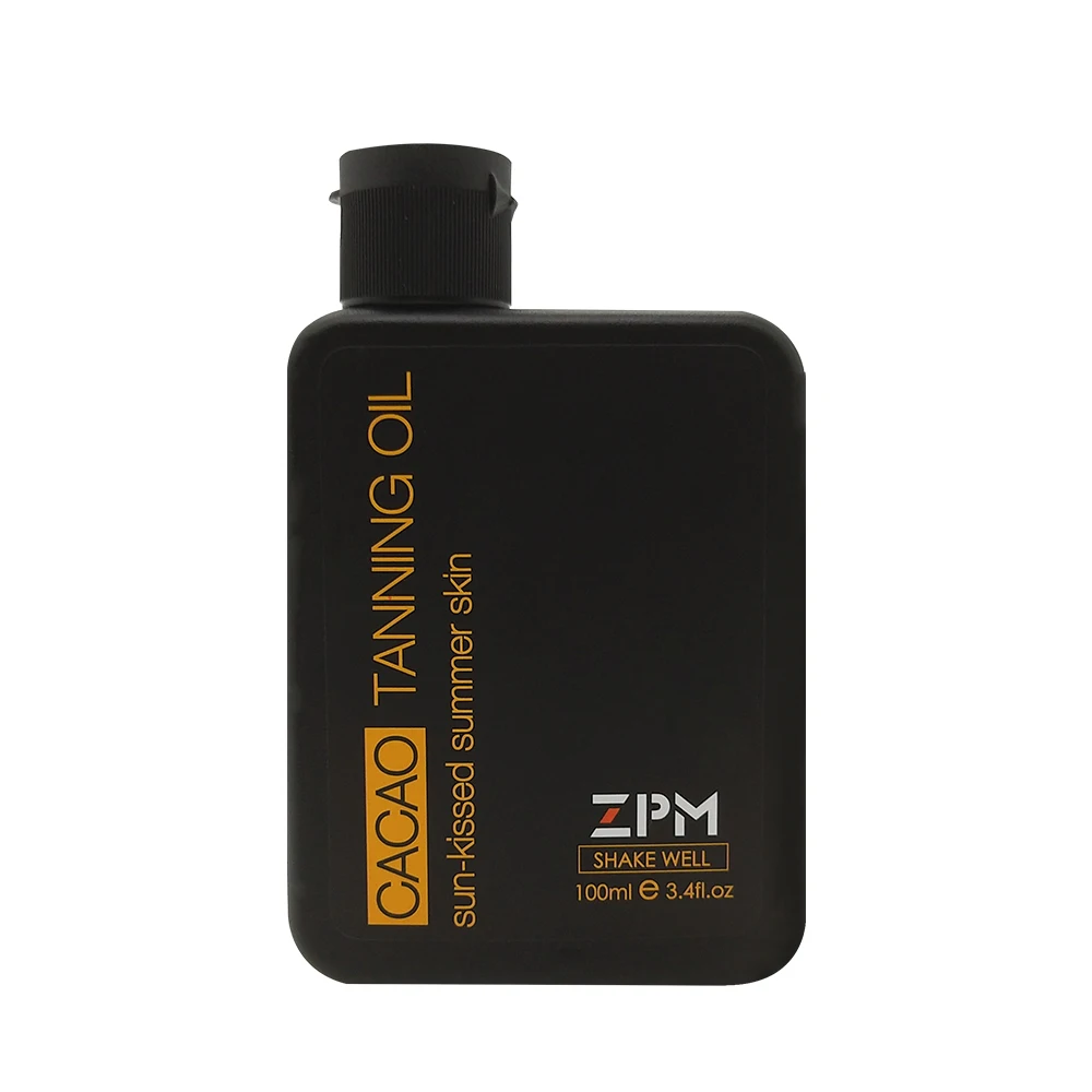 ZPM Moisturizing Tanning Oil, SPF 6, 3.4oz Bottle, 1 Count, Broad Spectrum UVA/UVB Protection, Coconut Oil,Cacao, Hypoallergeni