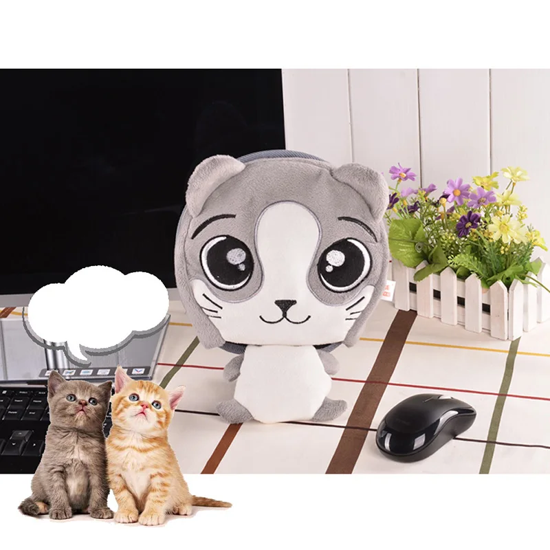 

High Winter Warm Mouse Pad USB Heating Cartoon Thick Plush Hand Warmer Comfortable Heated Mouse Mat UEJ