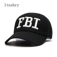 Rozrywka hafty FBI czapka z daszkiem mężczyzn damska czapka snapback Unisex regulowany Hip Hop tata kapelusz gorras para hombre