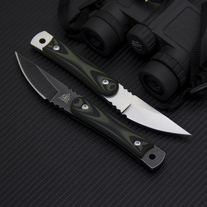 EDC Tops скальпель Тактический нож D2 стальной с фиксированным лезвием для