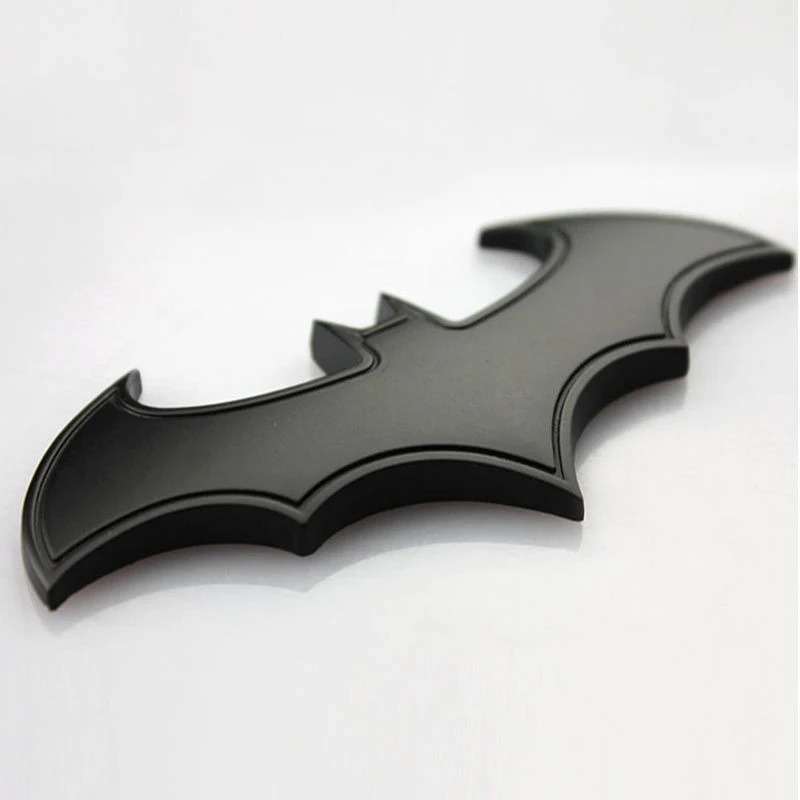 1Pc x Cool 3D Metal Bat Logo Car Sticker Metal Batman Badge Emblem Tail Decal
