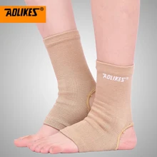 AOLIKES 1 пара поддержка лодыжки Brace продукт ноги Баскетбол Футбол бадминтон против растяжения лодыжки теплый уход за грудью для мужчин и женщин
