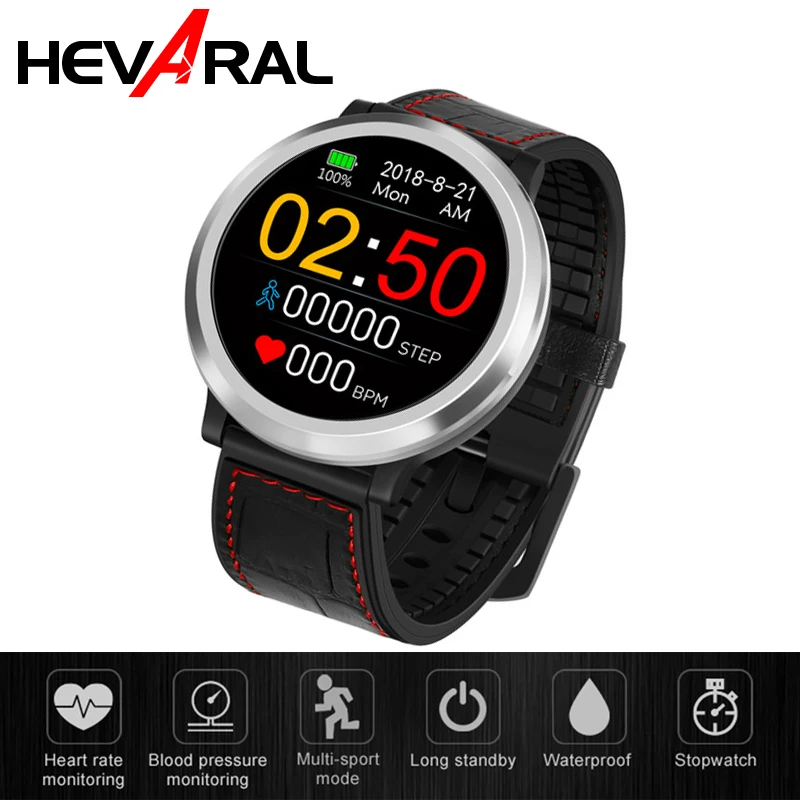 

HEVARAL Q68 Smart Watch 3D dynamic UIGPS Sport For men Heart Rate Blood Pressure Monitor Relogio IP67 Waterproof Watch Business