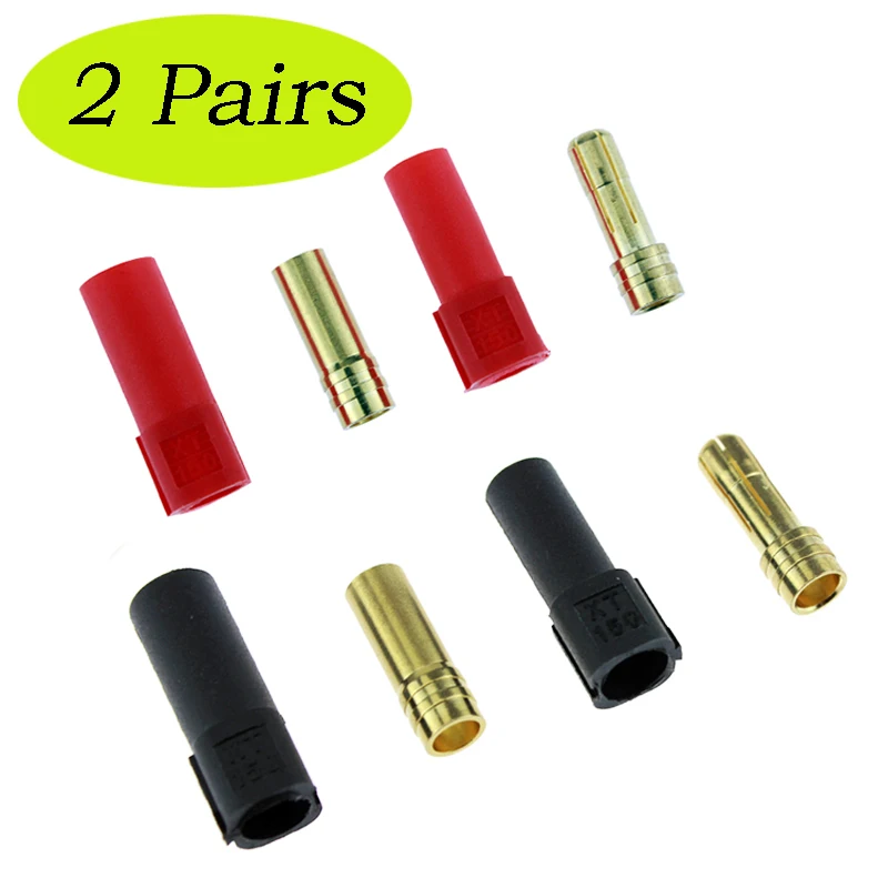 

6pairs 10Pairs Amass XT150 6mm Bullet Connector Adapter Plug Set Male Female 130 High Rated Amps for RC LiPo Battery