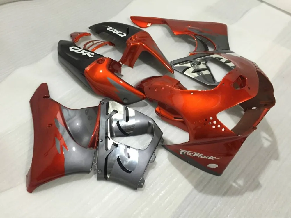 Мотоцикл обтекатель комплект для CBR900RR 98 99 CBR900 919 1998 1999 Оранжевый Серый ABS